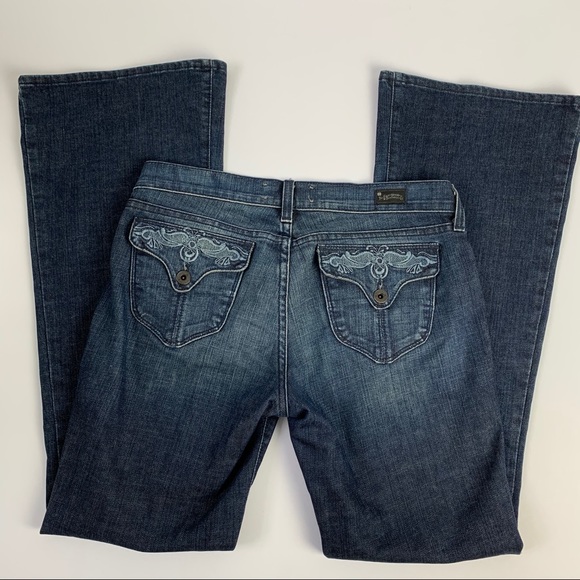 Premium Boho Lucky Brand Zoe Flare Denim  28